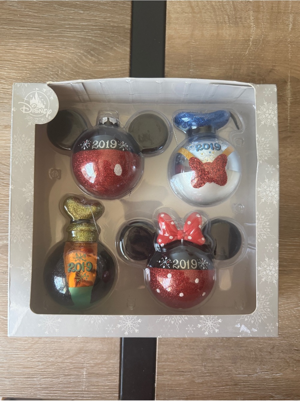 Disney Parks 2019 Character Ornament Set 4-Piece BNWT 🎄✨